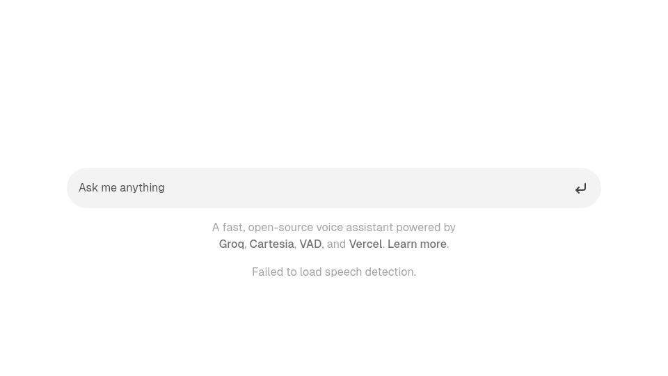 Screenshot of swift-ai.vercel.app: Show HN: A fast OSS voice assistant