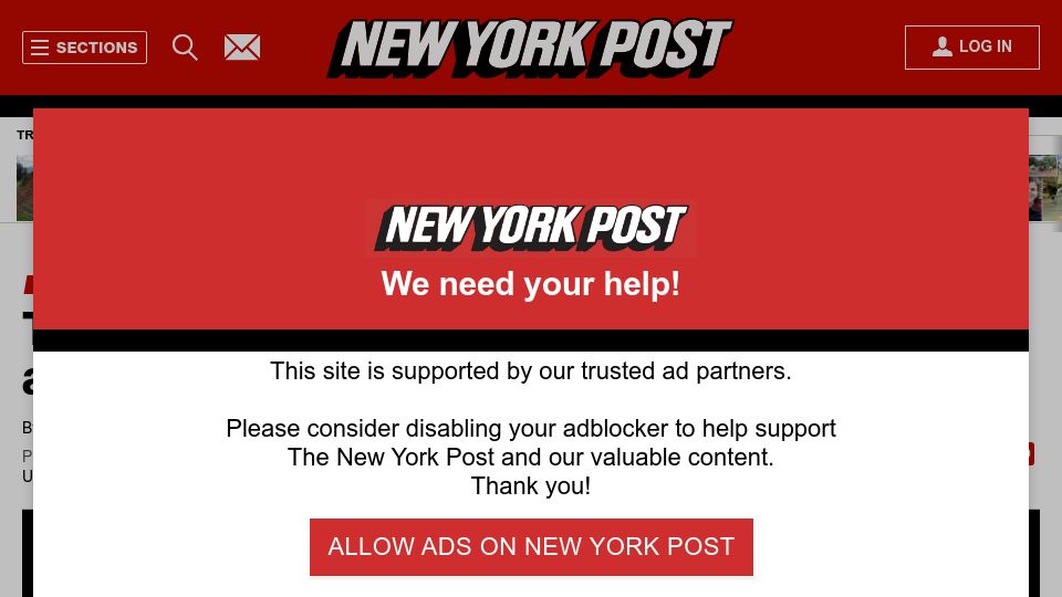 Screenshot of nypost.com: Two ancient North American structures crumble as tribes see impending doom