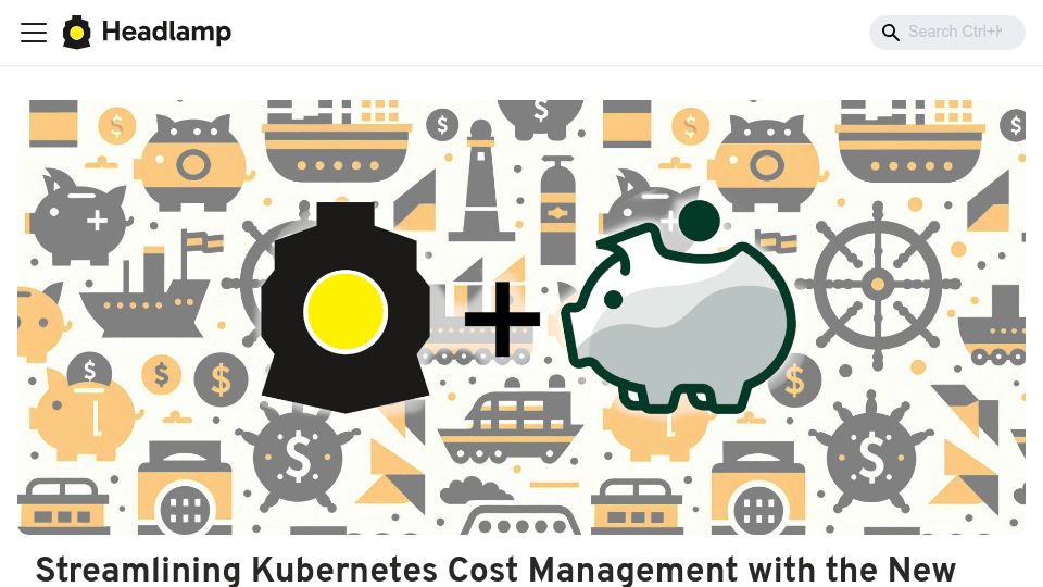 Screenshot of headlamp.dev: Kubernetes Cost Management with the New OpenCost Plugin for Headlamp