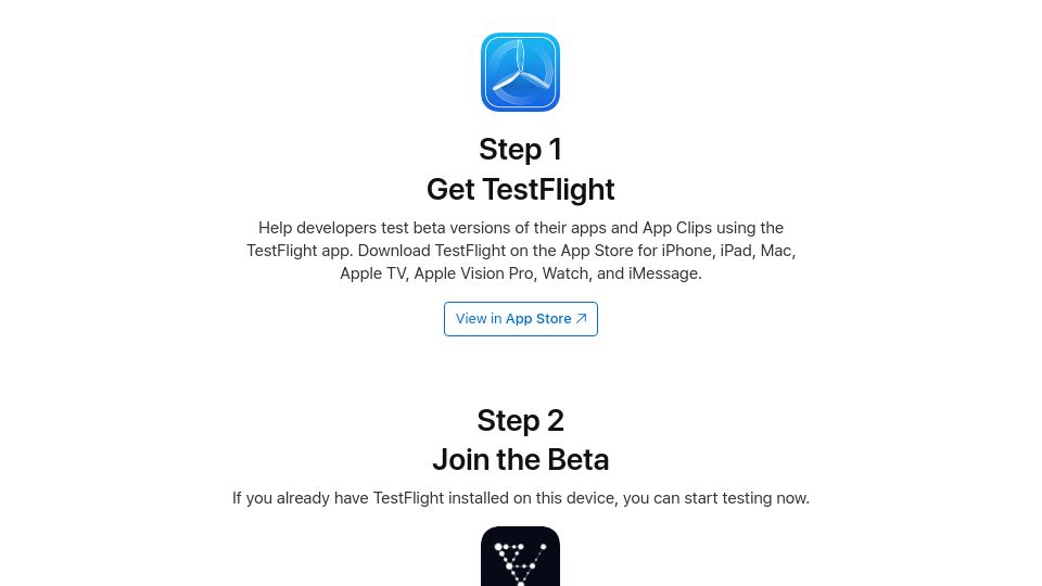 Screenshot of testflight.apple.com: Real-Time Human Attention Estimation on Device
