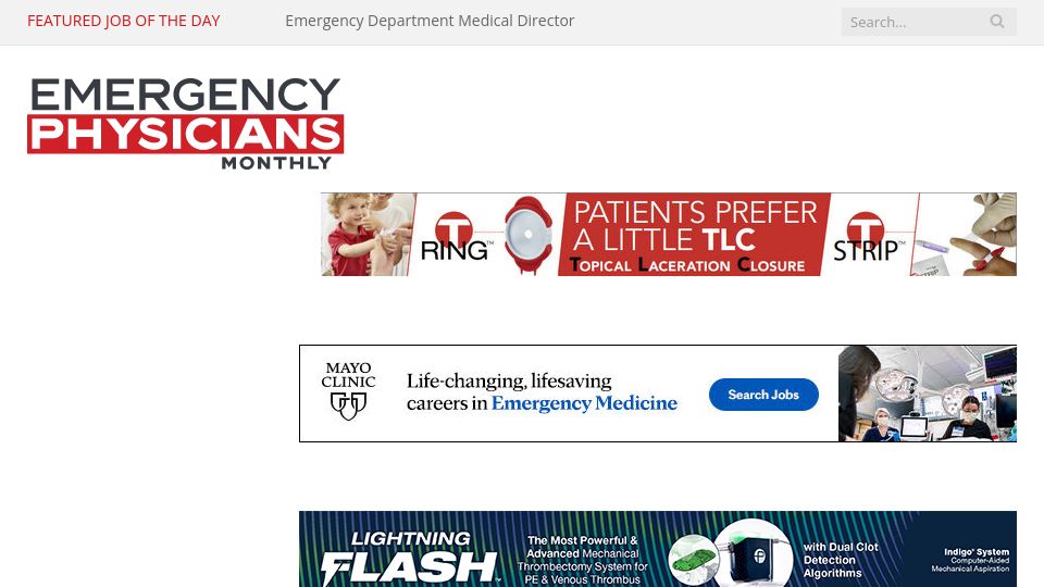 Screenshot of epmonthly.com: How one ED mobilized his department during a mass casualty incident (2017)