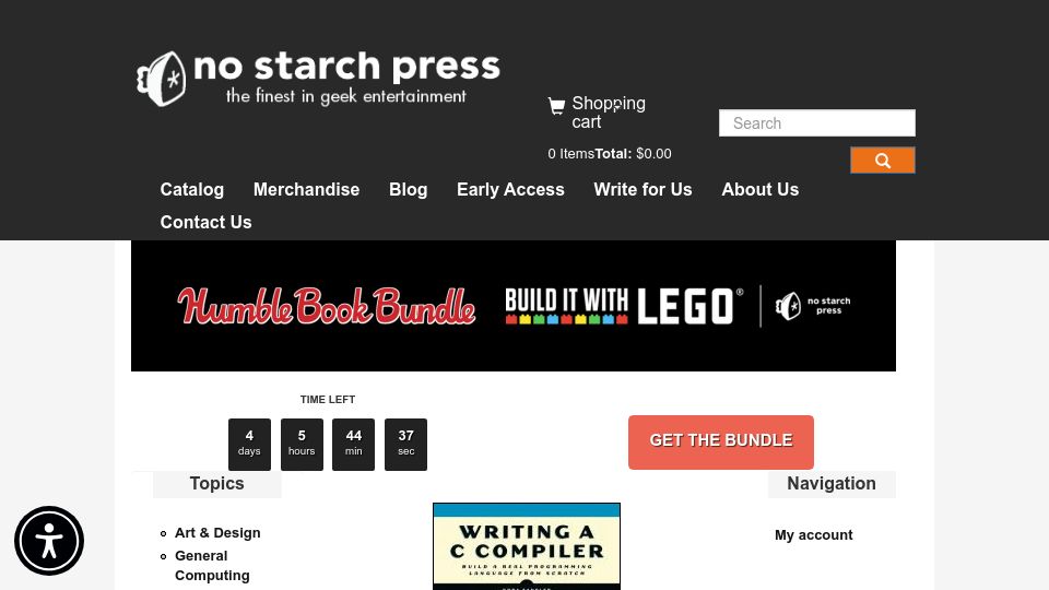 Screenshot of nostarch.com: Writing a C Compiler: Build a Real Programming Language from Scratch