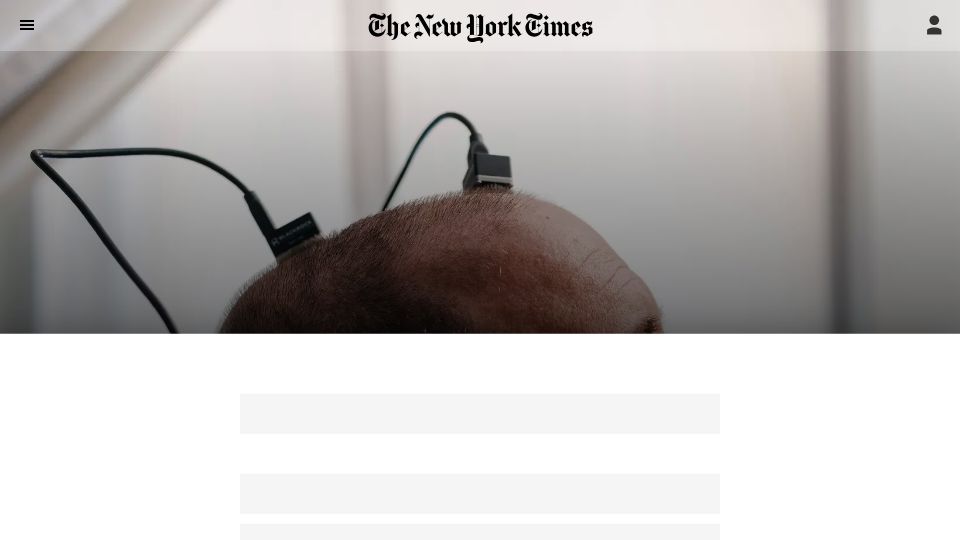 Screenshot of nytimes.com: ALS Stole His Voice. A.I. Retrieved It