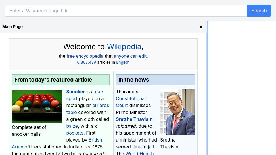Screenshot of steezeburger.com: Show HN: Wikipedia Browser a La Andy Matuschak's Evergreen Notes