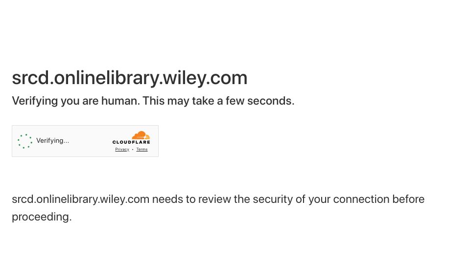 Screenshot of srcd.onlinelibrary.wiley.com: The Marshmallow Test does not reliably predict adult functioning