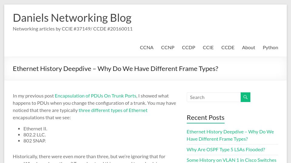 Screenshot of lostintransit.se: Ethernet History Deepdive – Why Do We Have Different Frame Types?