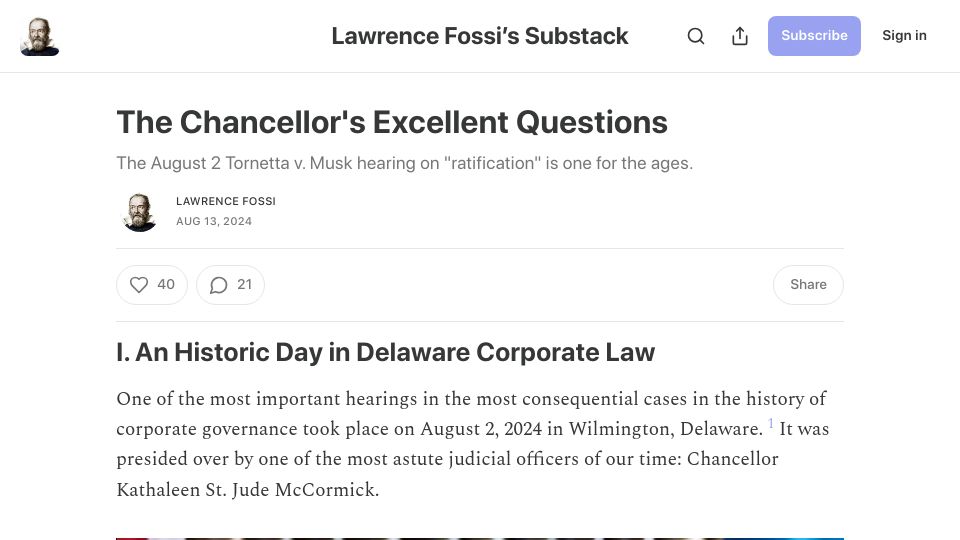 Screenshot of montanaskeptic.substack.com: The Chancellor's Excellent Questions
