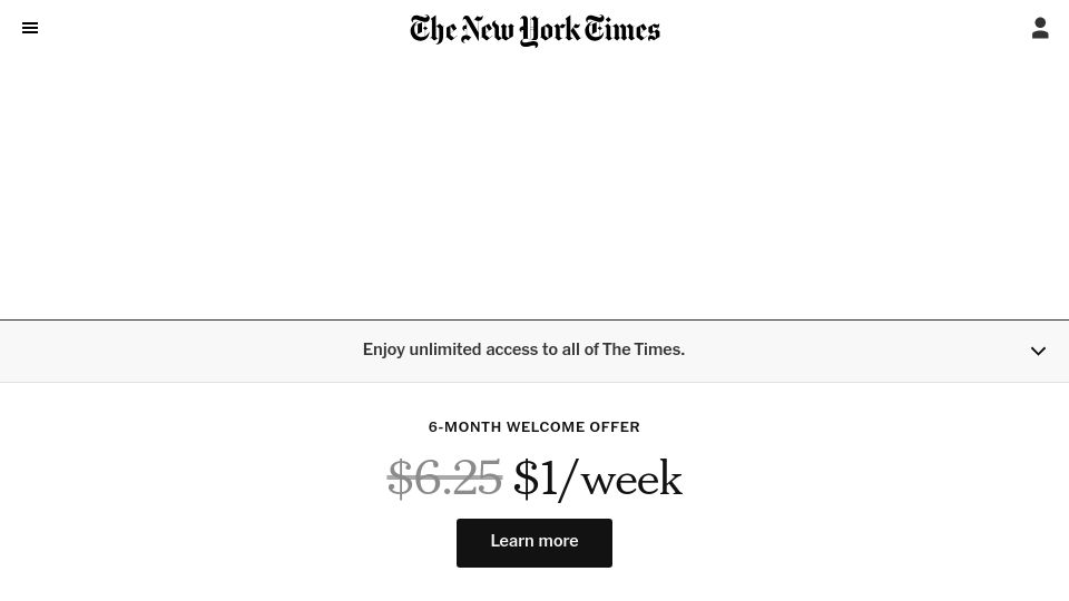 Screenshot of nytimes.com: Love them or hate them, this couple reign in Russian literature