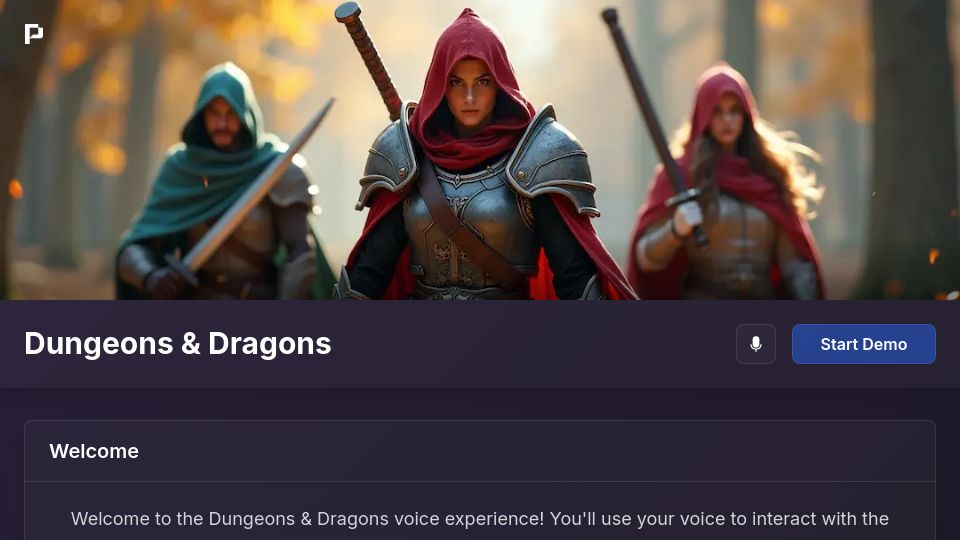 Screenshot of pocket.computer: Show HN: D&D meets Siri – Interactive voice adventure