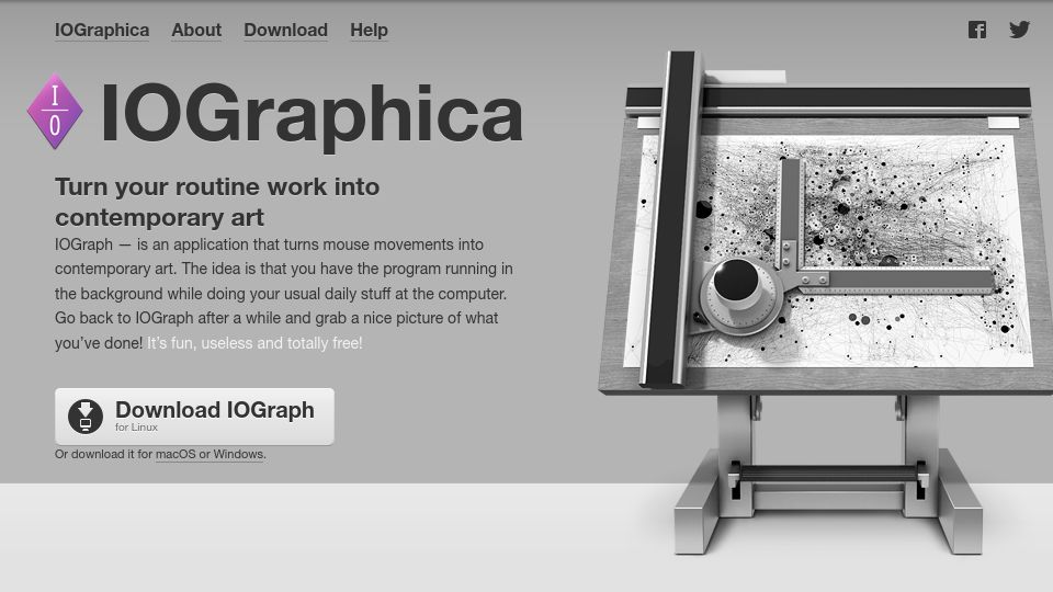 Screenshot of iographica.com: IOGraphica