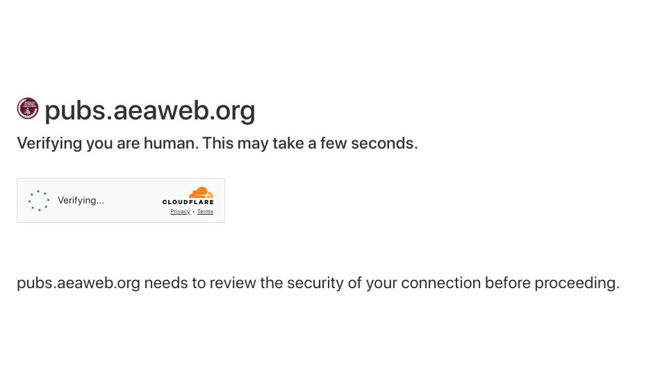Screenshot of pubs.aeaweb.org: The history and future of workplace automation (2015)