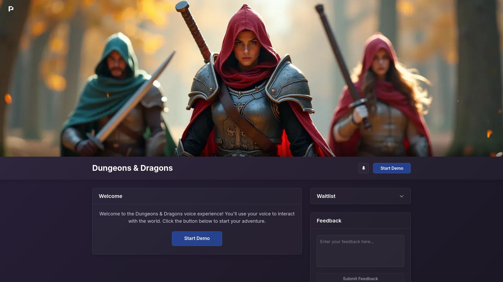 Screenshot of pocket.computer: Show HN: D&D meets Siri – Interactive voice adventure