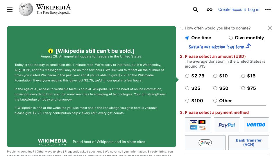 Screenshot of en.wikipedia.org: Immovable Ladder