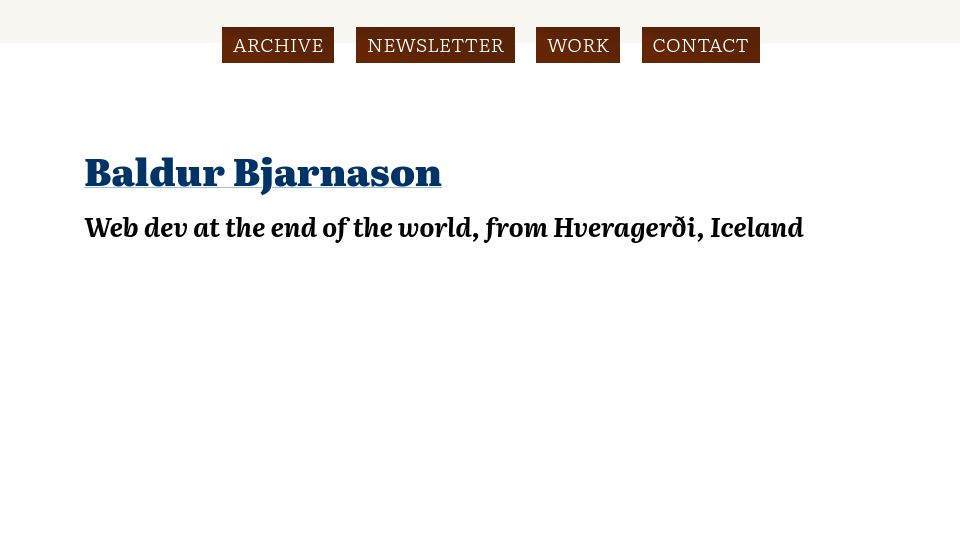 Screenshot of baldurbjarnason.com: The slow evaporation of the free/open source surplus