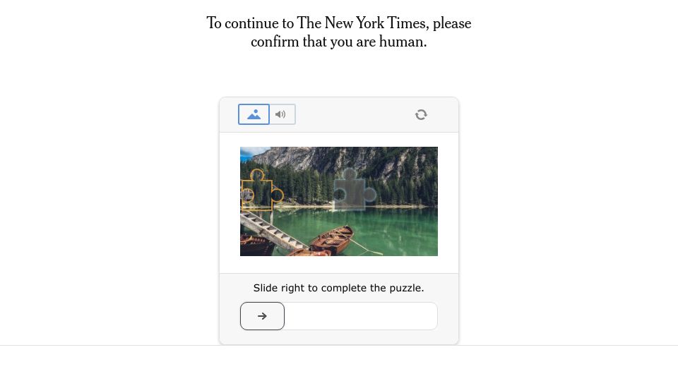 Screenshot of nytimes.com: A test for life versus non-life?