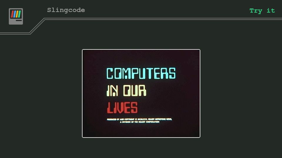 Screenshot of slingcode.net: Slingcode – App platform in a single HTML file, QR-code transmittable apps