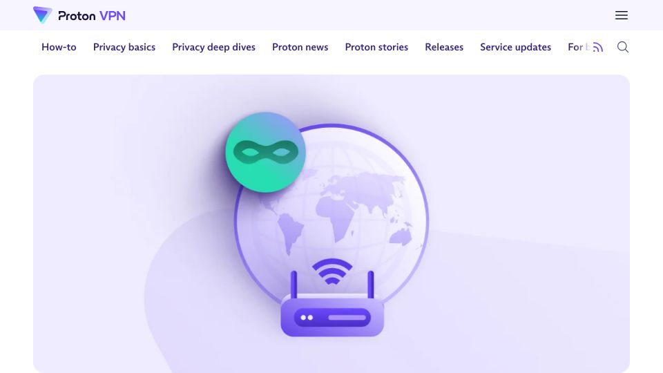 Screenshot of protonvpn.com: Proton announces release of a new VPN protocol, "Stealth"