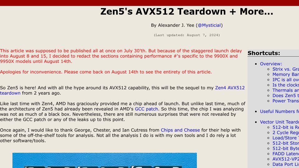Screenshot of numberworld.org: Zen5's AVX512 Teardown and More