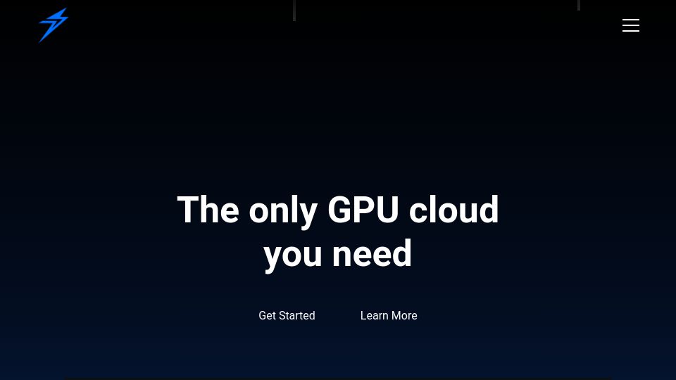 Screenshot of thundercompute.com: Show HN: Attaching to a virtual GPU over TCP