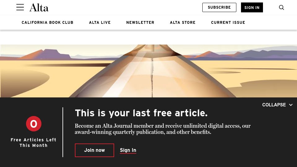Screenshot of altaonline.com: 'Agua, Agua'