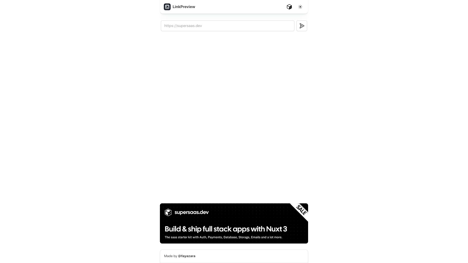 Screenshot of linkpreview.xyz: Show HN: Linkpreview, see how your sites looks in social media and chat apps