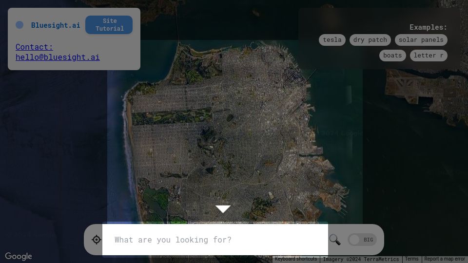 Screenshot of demo.bluesight.ai: Show HN: Search San Francisco using natural language