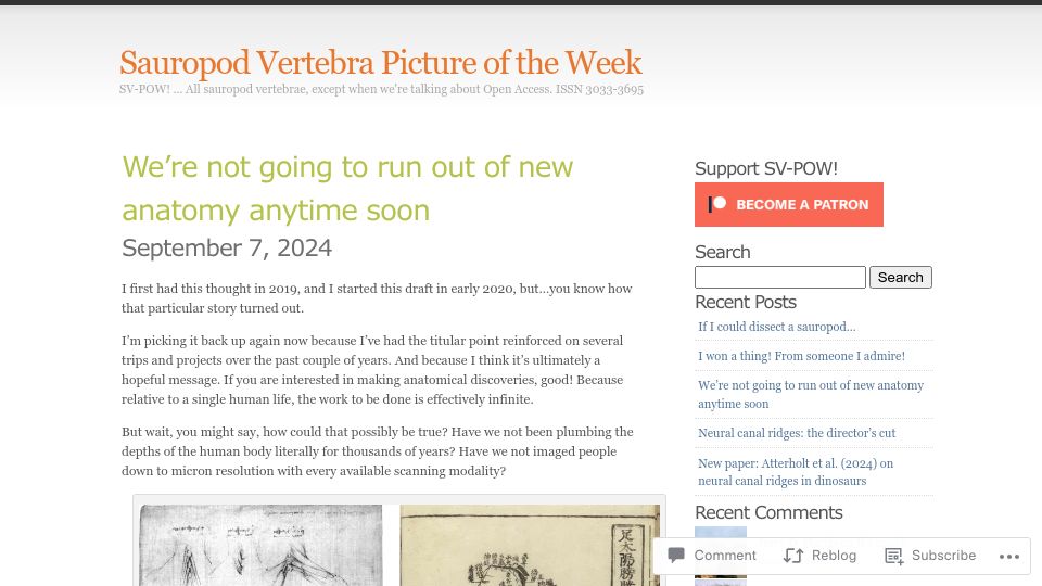 Screenshot of svpow.com: We're not going to run out of new anatomy anytime soon