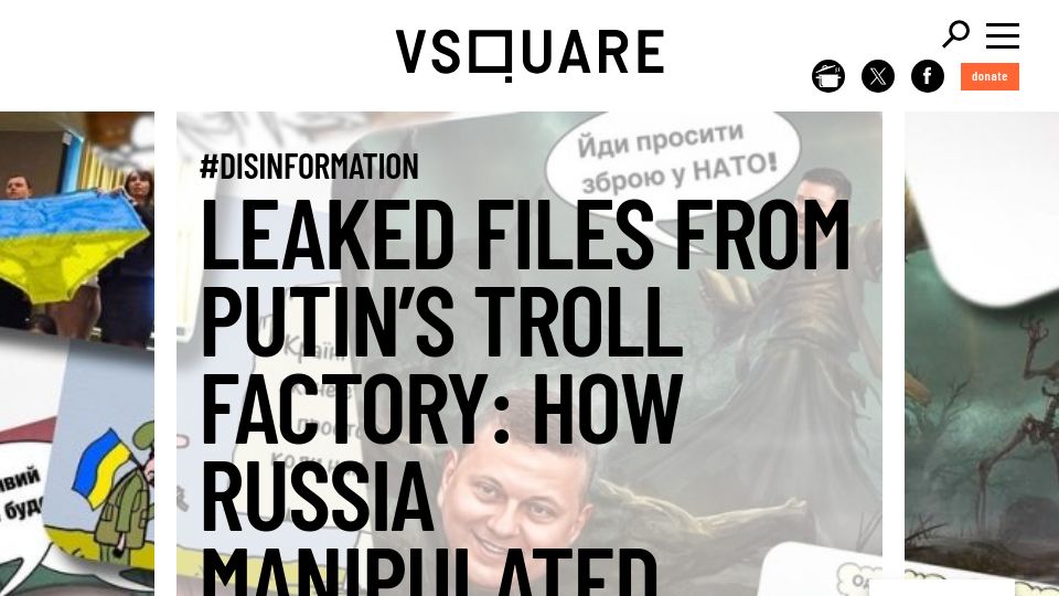Screenshot of vsquare.org: Leaked internal documents from a Kremlin-controlled propaganda center