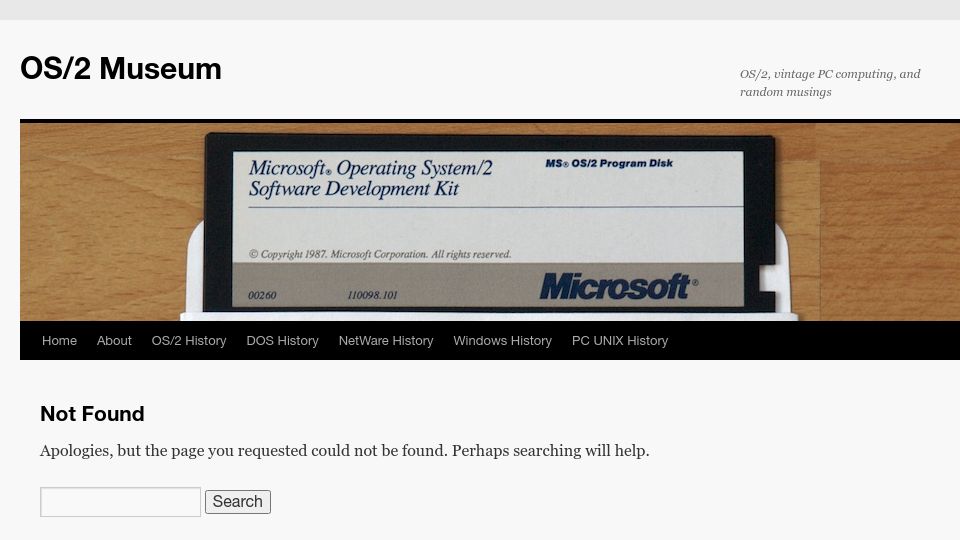 Screenshot of os2museum.com: NetWare NFS Gateway 1.1