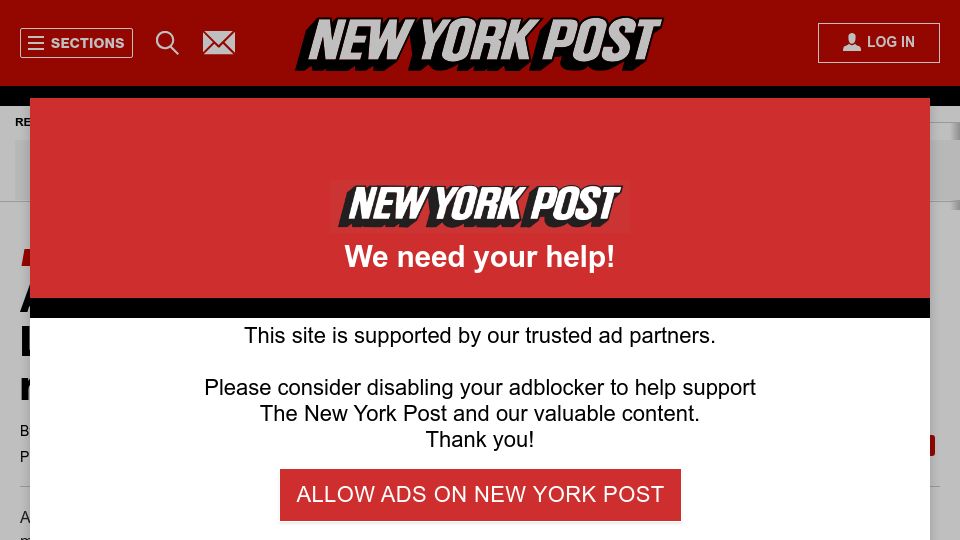 Screenshot of nypost.com: Apple threatened to move Will Smith movie out of Louisiana for app store bill