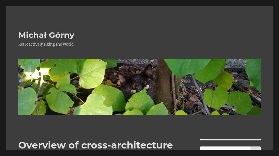 Screenshot of blogs.gentoo.org: Overview of cross-architecture portability problems