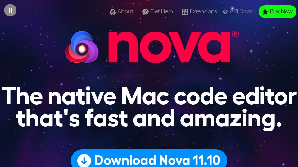Screenshot of nova.app: Nova by Panic: Native Mac code editor