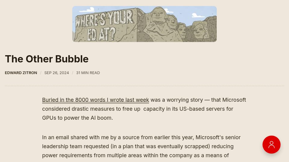 Screenshot of wheresyoured.at: The Other Bubble