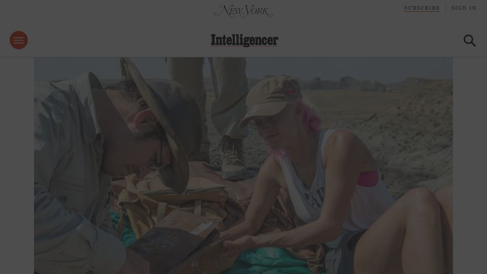 Screenshot of nymag.com: The Asteroid-in-Spring Hypothesis