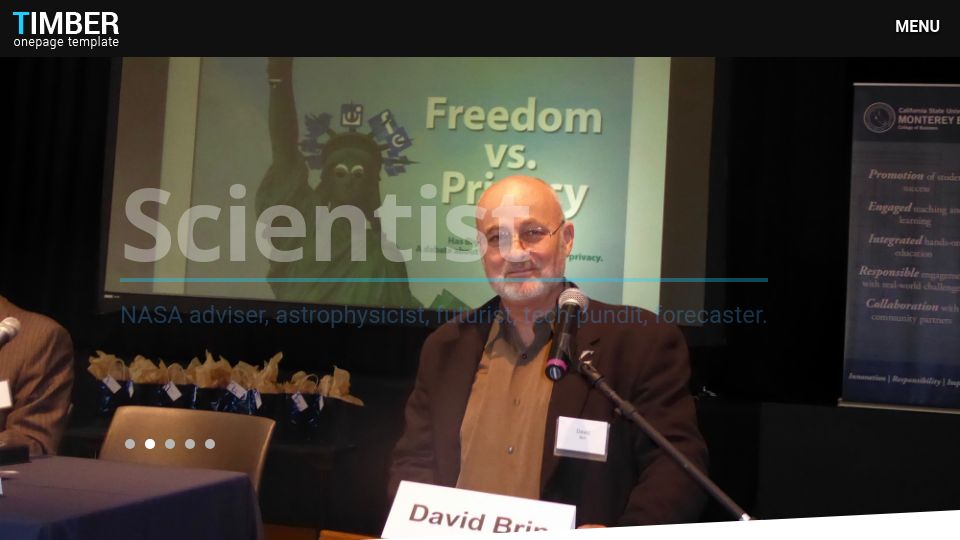 Screenshot of davidbrin.com: The Dogma of Otherness (1986)
