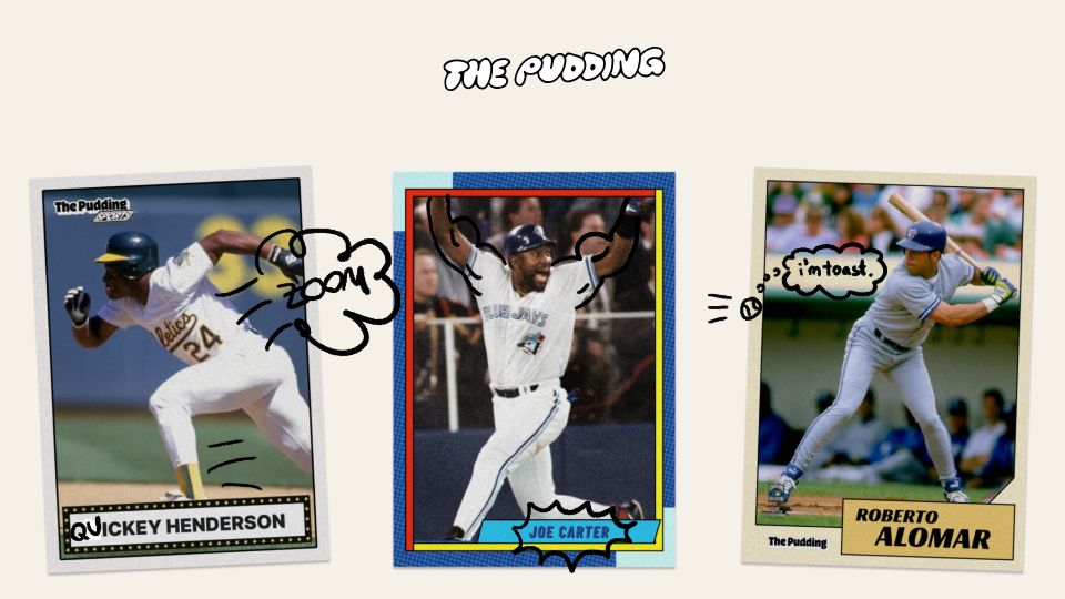 Screenshot of pudding.cool: The Evolution of Baseball's Perfect Lineup