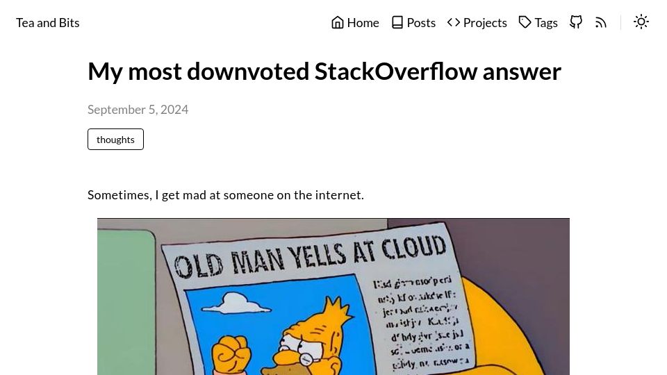 Screenshot of ohadravid.github.io: My most downvoted StackOverflow answer