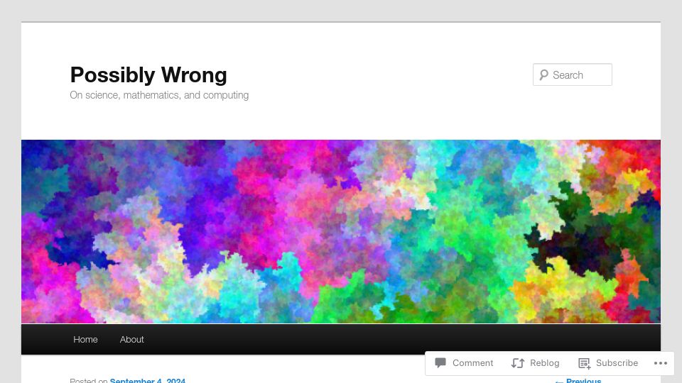 Screenshot of possiblywrong.wordpress.com: Analysis of adversarial binary search game