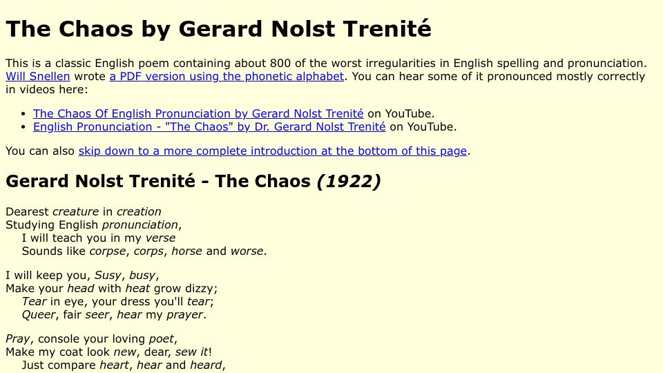 Screenshot of ncf.idallen.com: The Chaos (1922)