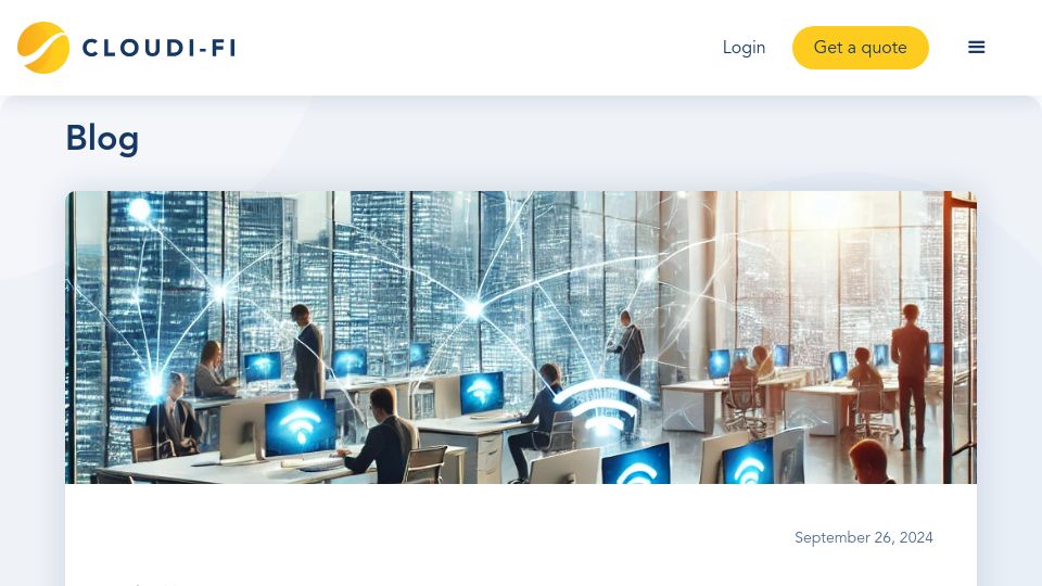 Screenshot of cloudi-fi.com: What is the future of WiFi (from a network security standpoint)
