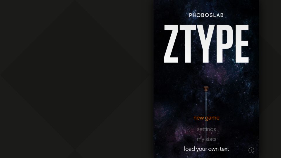 Screenshot of zty.pe: ZType – Typing Game