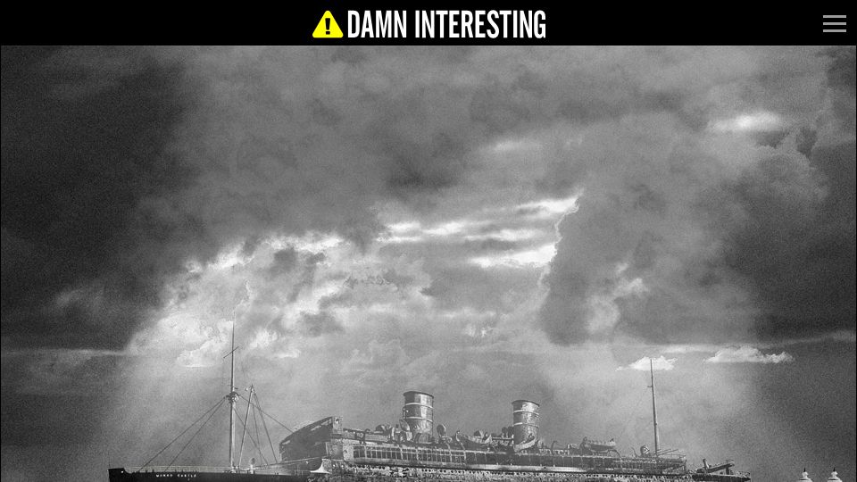 Screenshot of damninteresting.com: The Derelict (2015)