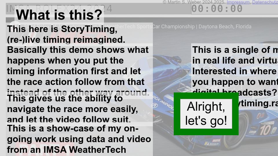 Screenshot of storytiming.racing: Show HN: Race Timing with Integrated Replay
