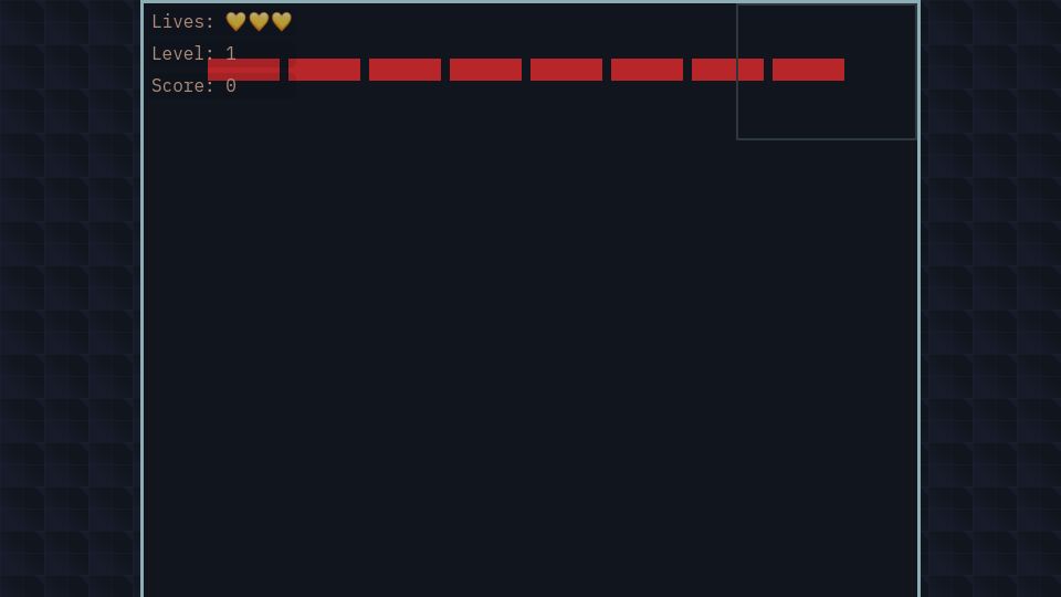 Screenshot of collidingscopes.github.io: Show HN: Play brick breaker using webcam and hand tracking (open source)