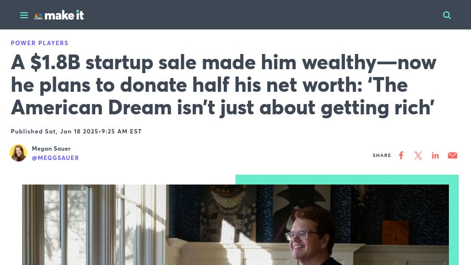 Screenshot of cnbc.com: Interview with Jeff Atwood, Co-Founder of Stack Overflow
