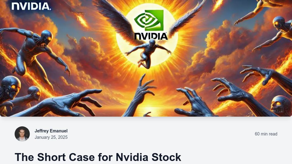 Screenshot of youtubetranscriptoptimizer.com: The impact of competition and DeepSeek on Nvidia
