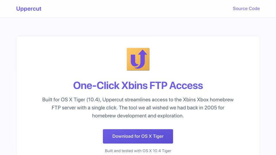 Screenshot of uppercut.chadbibler.com: Show HN: A new native app for 20 year old OS X