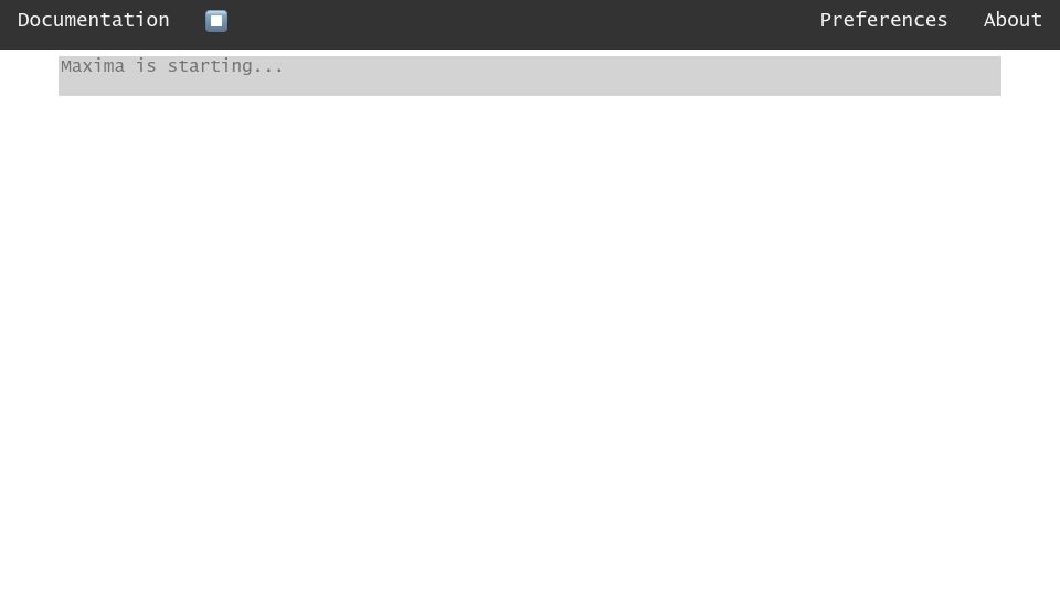 Screenshot of maxima-on-wasm.pages.dev: Maxima in the browser using Embedded Common Lisp on WASM