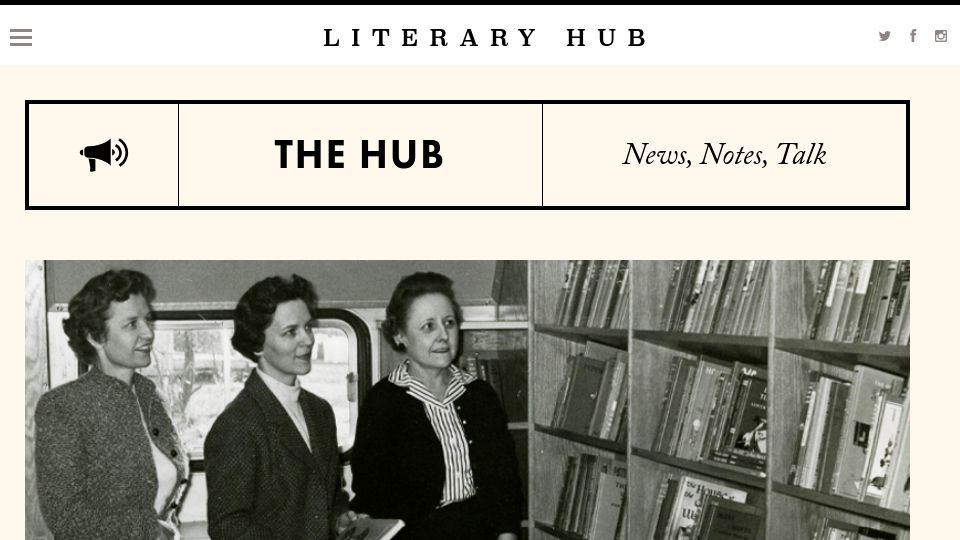 Screenshot of lithub.com: Libraries and Well-Being: A Case Study from The New York Public Library