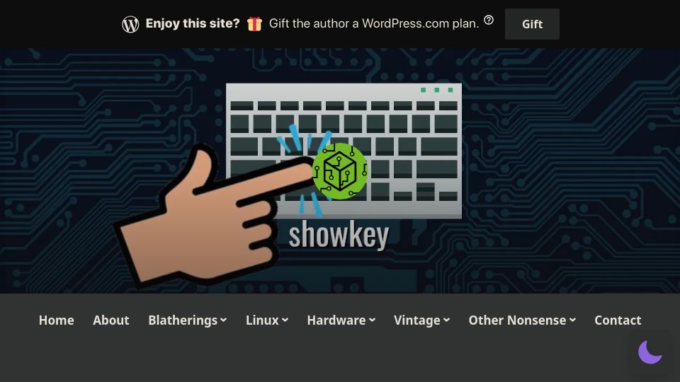 Screenshot of cubiclenate.com: Showkey: Examine Keyboard Codes